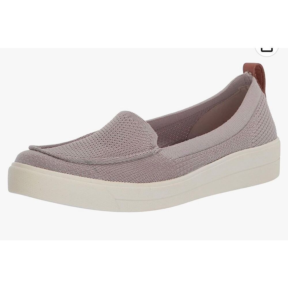 Ryka Women's Knit Slip-On Flats in Blush with Cream Sole
